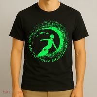 Take Me To Your Beaches Alien T-Shirt thumb 3