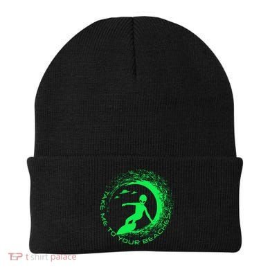Take Me To Your Beaches Alien Beanie