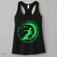 Take Me To Your Beaches Alien Women's Tank Top thumb 3