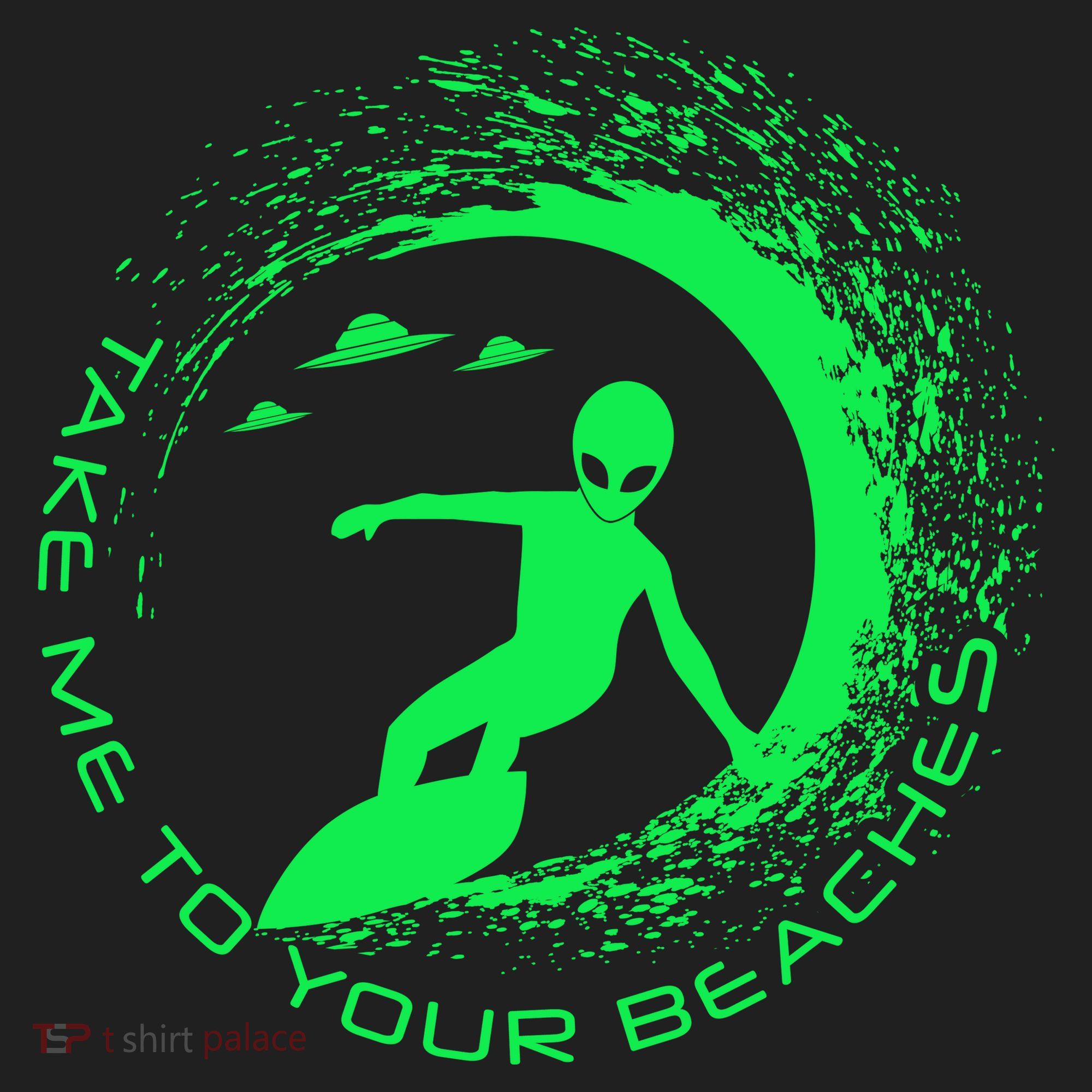 Take Me To Your Beaches Alien Hat