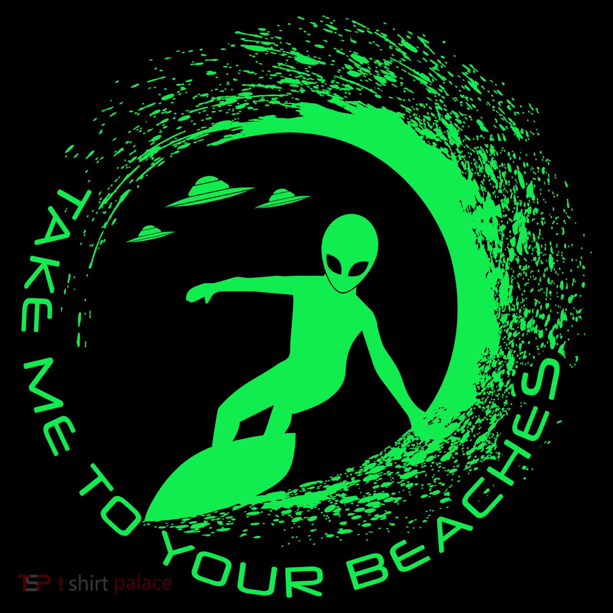 Take Me To Your Beaches Alien Toddler Hoodie