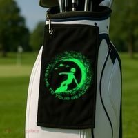 Take Me To Your Beaches Alien Golf Towel thumb 2