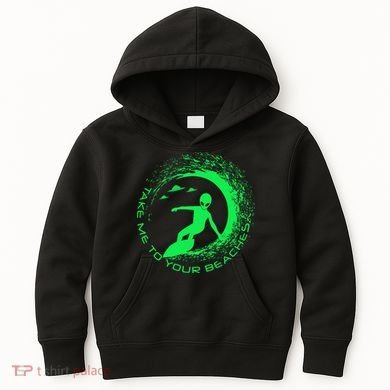 Take Me To Your Beaches Alien Kids Hoodie