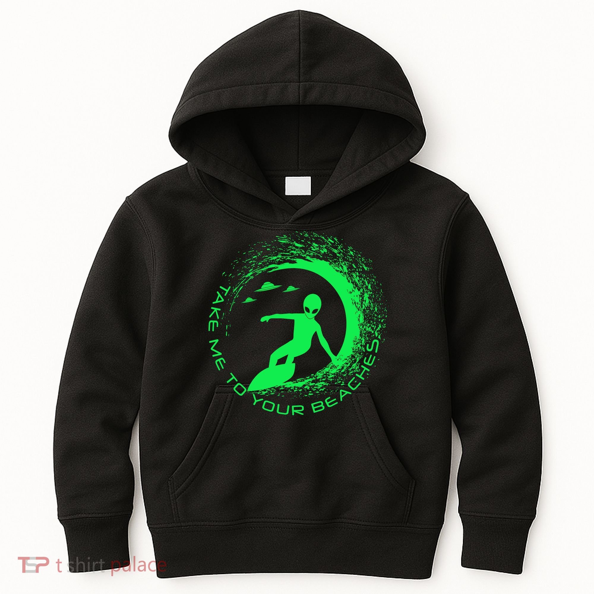 Take Me To Your Beaches Alien Kids Hoodie