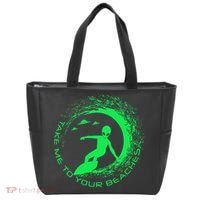 Take Me To Your Beaches Alien Tote Bag thumb 0