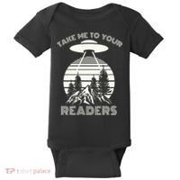 Take Me To Your Readers Baby Bodysuit thumb 0
