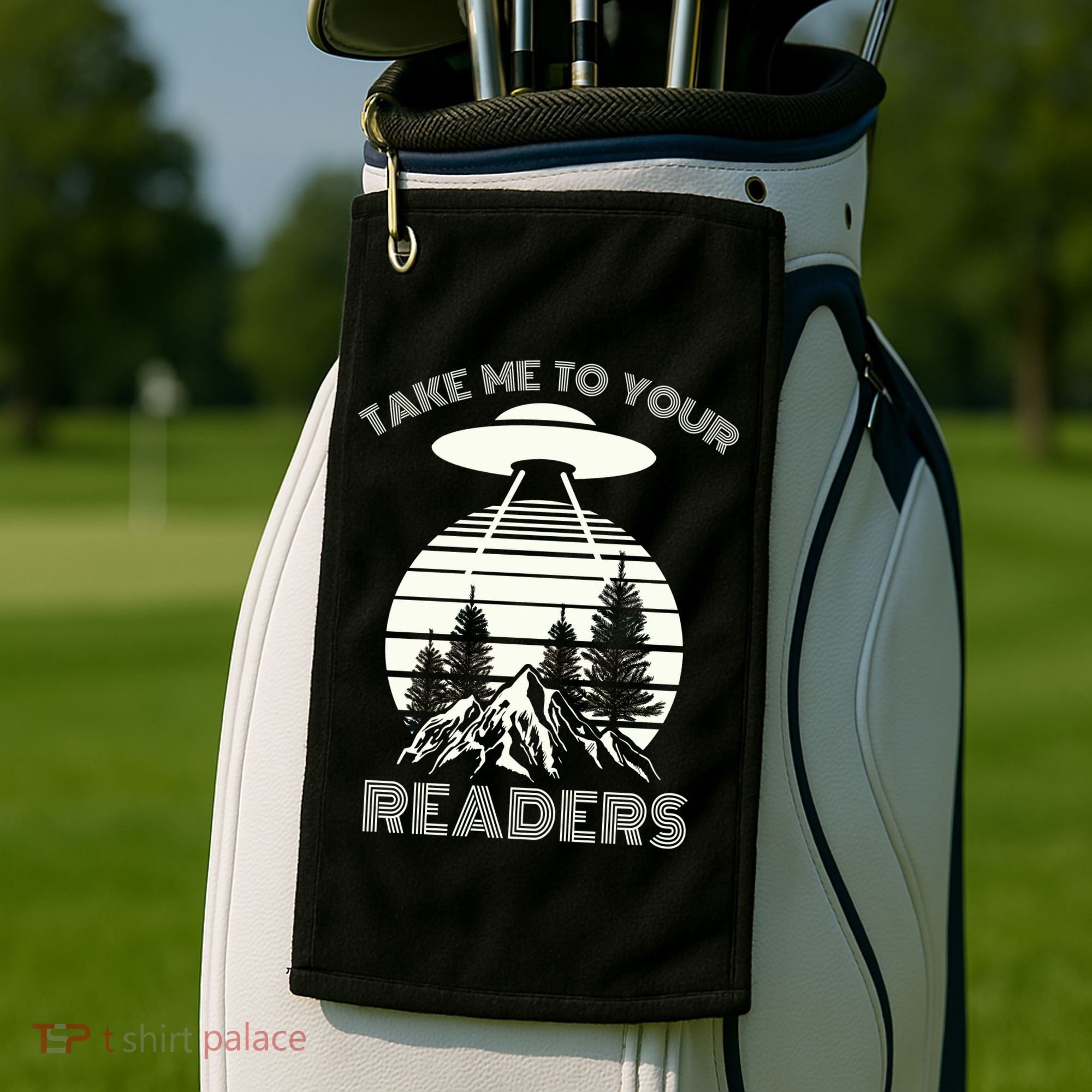 Take Me To Your Readers Golf Towel