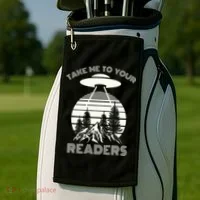 Take Me To Your Readers Golf Towel thumb 2