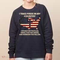 Take Pride In My Country Women's Sweatshirt thumb 0