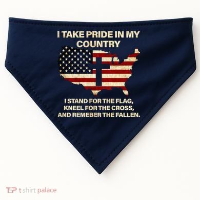 Take Pride In My Country USA-Made Doggie Bandana