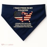 Take Pride In My Country USA-Made Doggie Bandana thumb 0