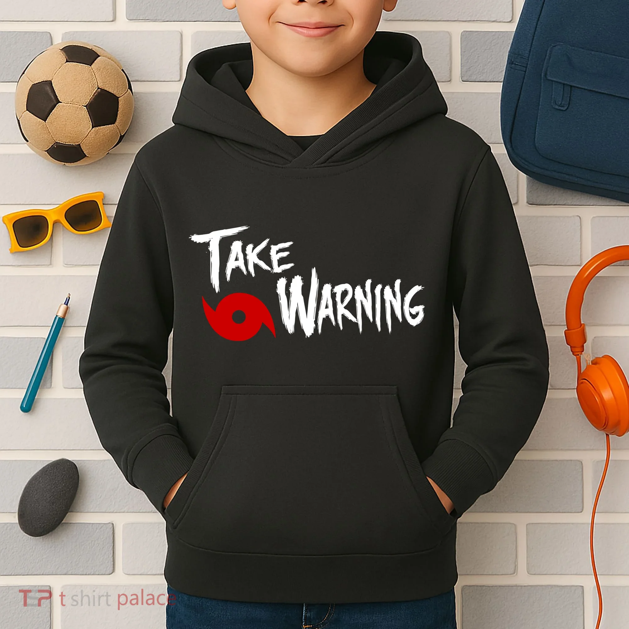 Take Warning Carolina Playoffs Kids Hoodie