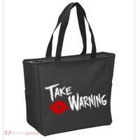 Take Warning Carolina Playoffs Tote Bag thumb 2