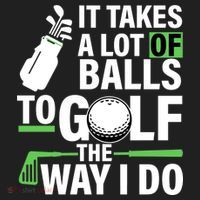 Takes A Lot Of Balls To Golf The Way I Do Beanie thumb 2
