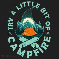 Try A Little Bit Of Campfire Camping Lover Women's Sweatshirt thumb 2