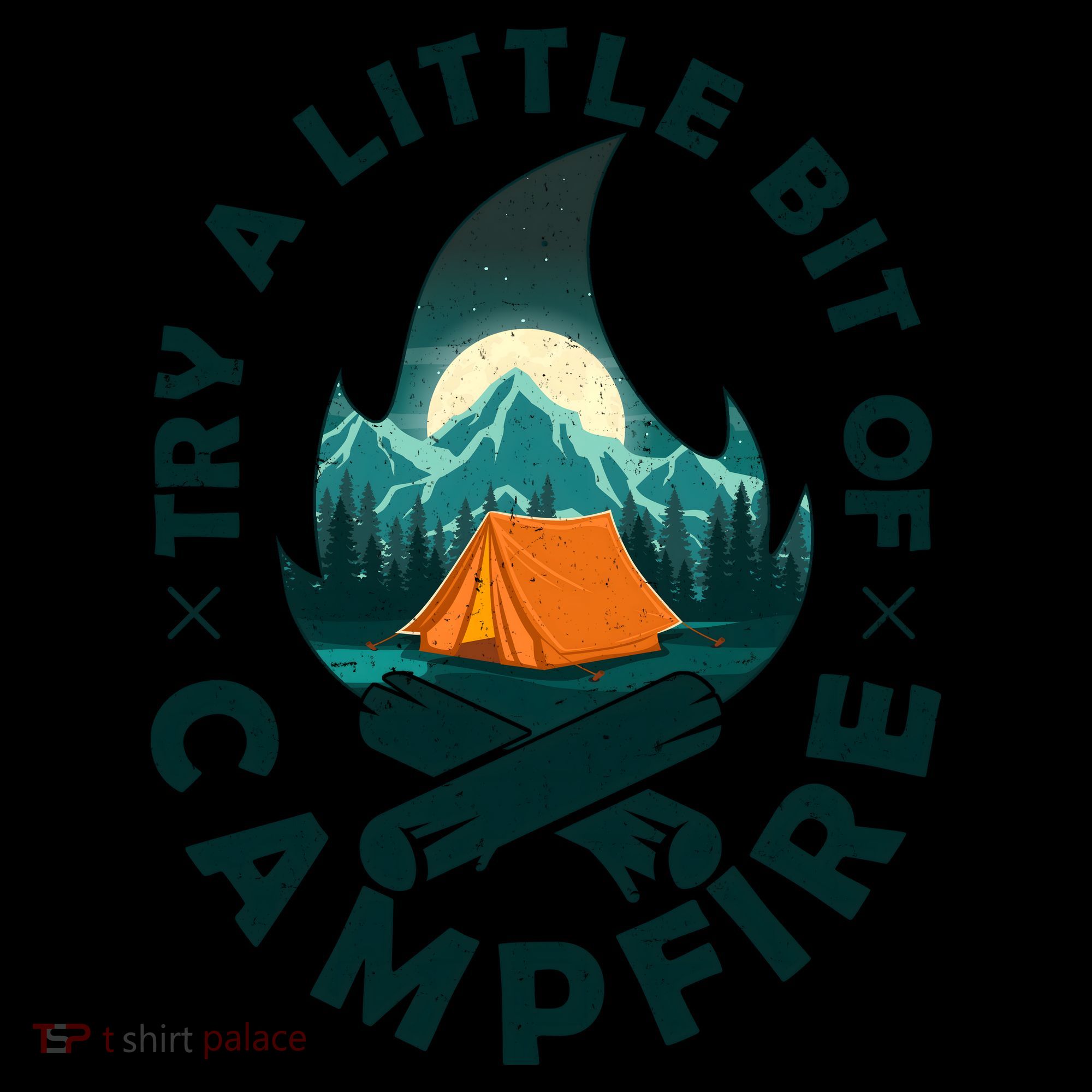 Try A Little Bit Of Campfire Camping Lover Coffee Mug