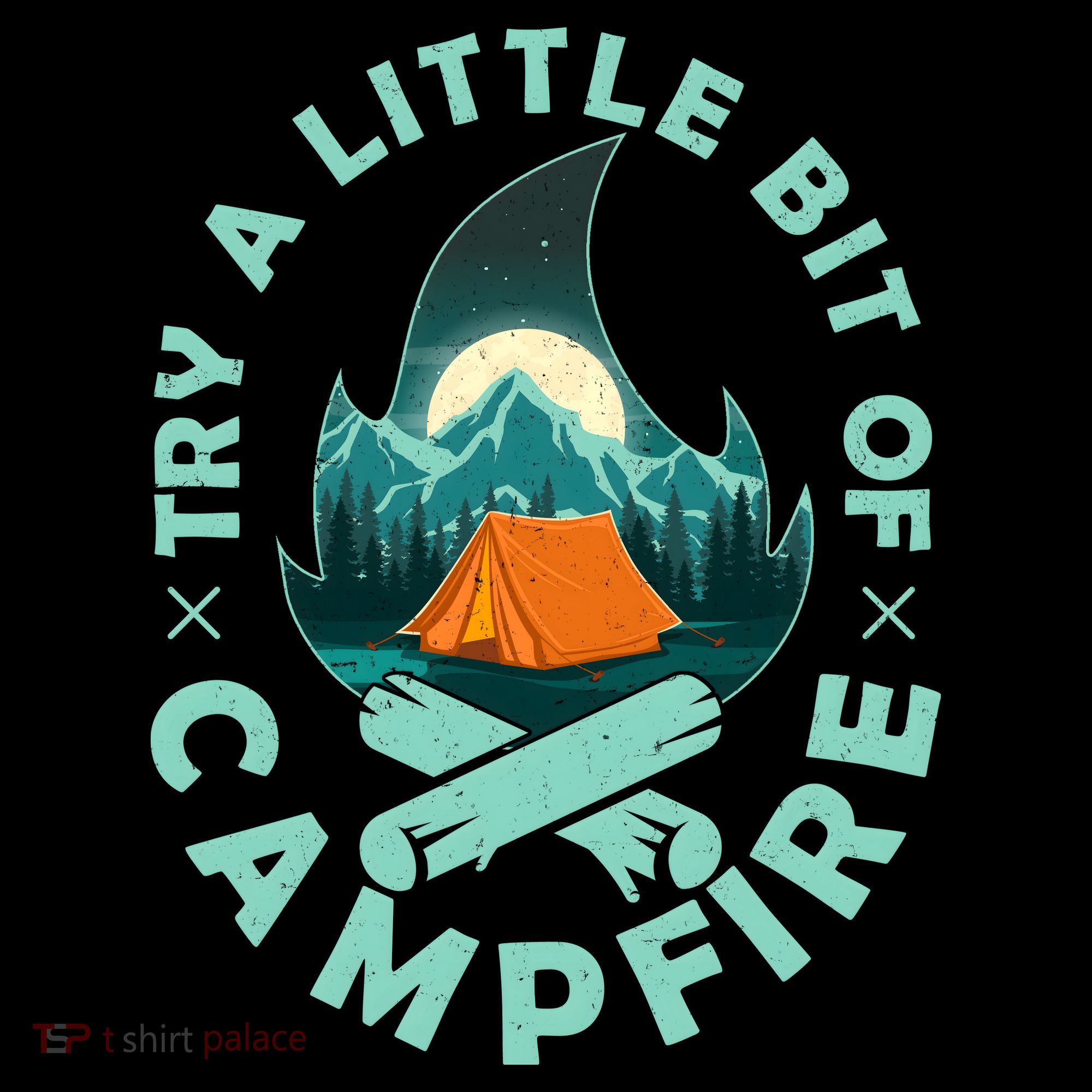 Try A Little Bit Of Campfire Camping Lover Women's Hoodie