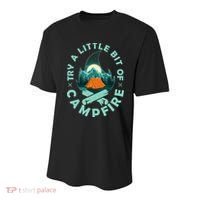 Try A Little Bit Of Campfire Camping Lover Youth Performance Sprint T-Shirt thumb 0