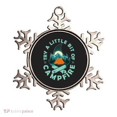 Try A Little Bit Of Campfire Camping Lover Ornament