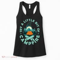 Try A Little Bit Of Campfire Camping Lover Women's Tank Top thumb 0