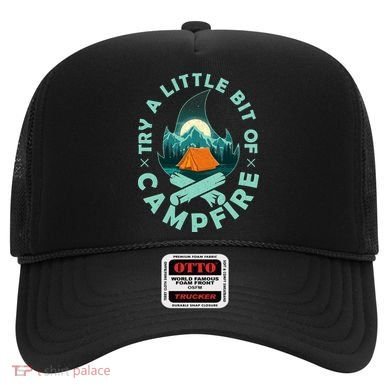 Try A Little Bit Of Campfire Camping Lover Hat