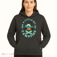 Try A Little Bit Of Campfire Camping Lover Hoodie thumb 5