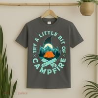 Try A Little Bit Of Campfire Camping Lover T-Shirt thumb 2