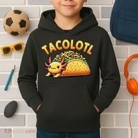Taco Axolotl Lover Tacolotl Cute Mexican Axolotl Kids Hoodie thumb 2