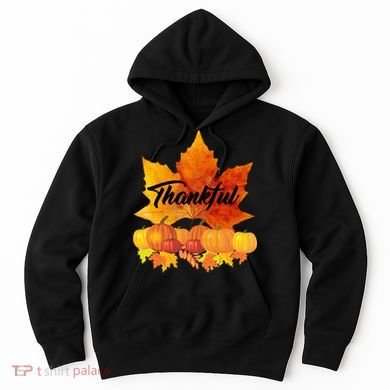 Thankful Autumn Leaves Thanksgiving Fall Hoodie