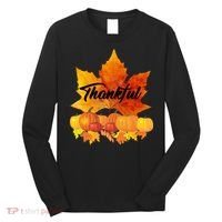 Thankful Autumn Leaves Thanksgiving Fall Long Sleeve Shirt thumb 0