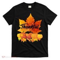 Thankful Autumn Leaves Thanksgiving Fall T-Shirt thumb 0
