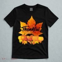 Thankful Autumn Leaves Thanksgiving Fall T-Shirt thumb 5
