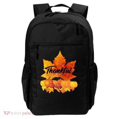 Thankful Autumn Leaves Thanksgiving Fall Backpack