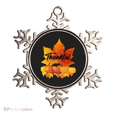 Thankful Autumn Leaves Thanksgiving Fall Ornament