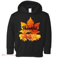 Thankful Autumn Leaves Thanksgiving Fall Toddler Hoodie thumb 0