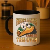 There's A Little Taco In This Oven Pregnancy Coffee Mug thumb 4