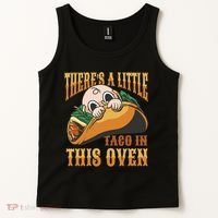 There's A Little Taco In This Oven Pregnancy Tank Top thumb 2