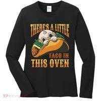 There's A Little Taco In This Oven Pregnancy Women's Long Sleeve Shirt thumb 0