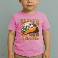 There's A Little Taco In This Oven Pregnancy Toddler T-Shirt thumb 2
