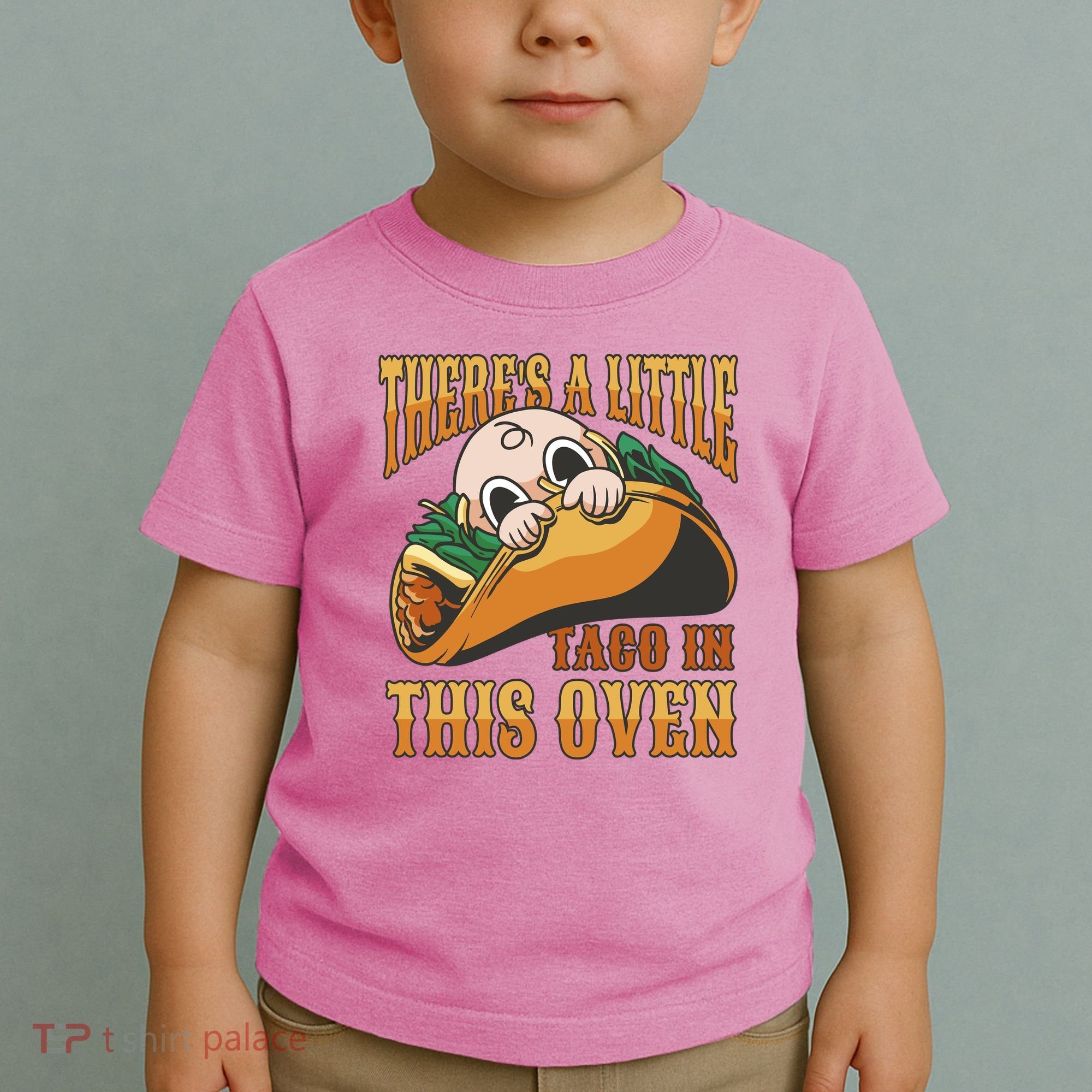 There's A Little Taco In This Oven Pregnancy Toddler T-Shirt