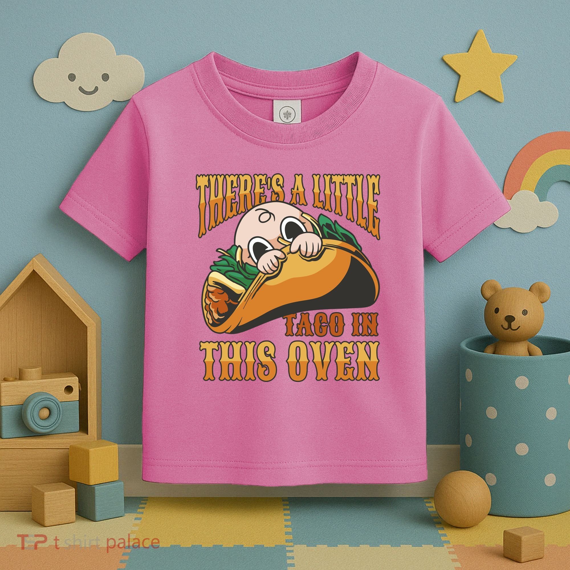 There's A Little Taco In This Oven Pregnancy Toddler T-Shirt
