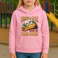 There's A Little Taco In This Oven Pregnancy Kids Hoodie thumb 3