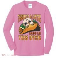 There's A Little Taco In This Oven Pregnancy Kids Long Sleeve Shirt thumb 0