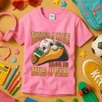 There's A Little Taco In This Oven Pregnancy Kids T-Shirt thumb 3