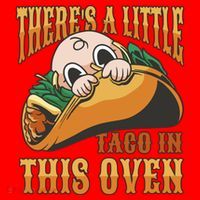 There's A Little Taco In This Oven Pregnancy Santa Hat thumb 1