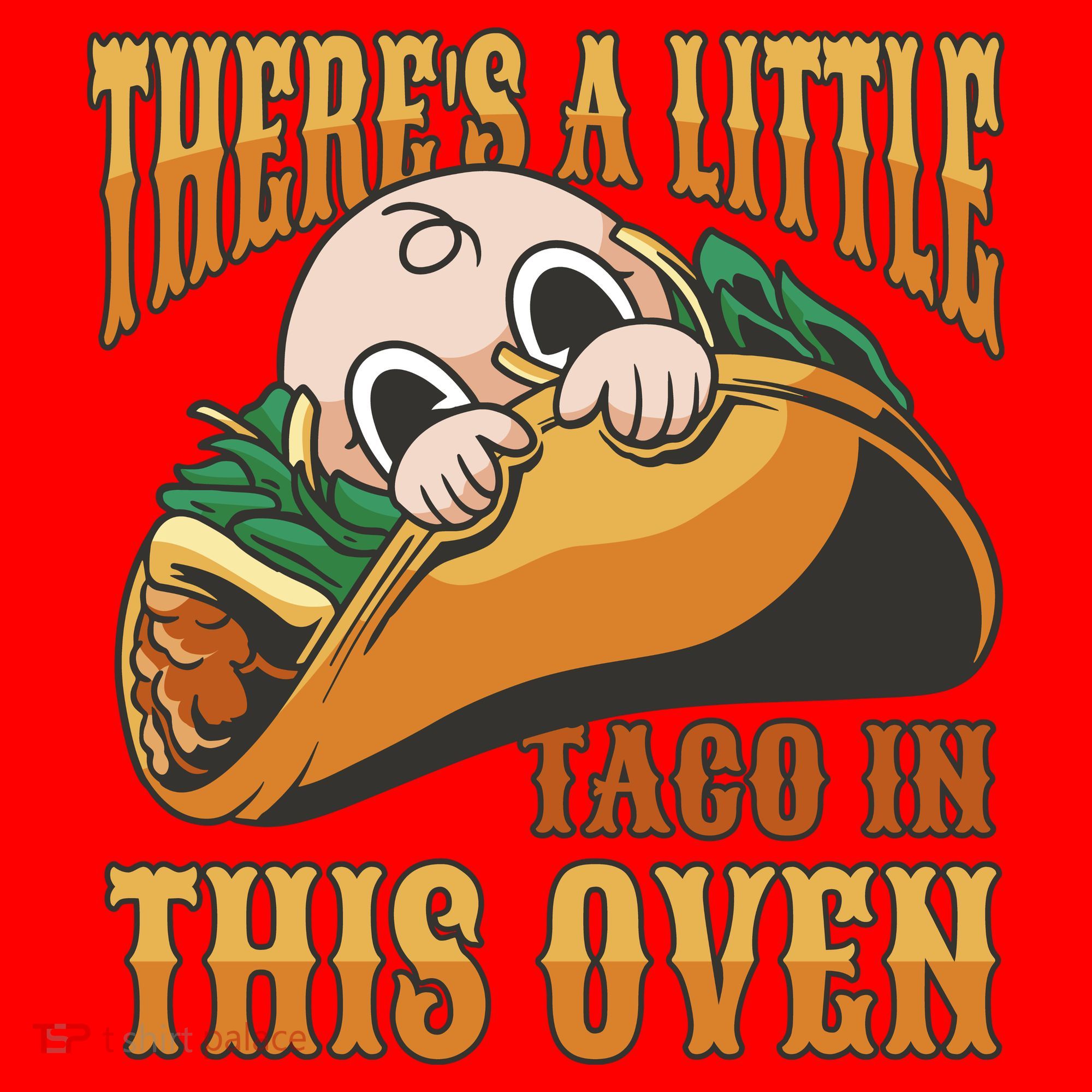 There's A Little Taco In This Oven Pregnancy Santa Hat