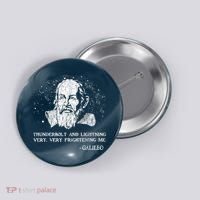 Thunderbolt And Lightning Galileo Retro Very Frightening Me Button thumb 0