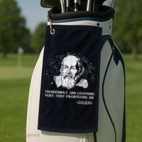 Thunderbolt And Lightning Galileo Retro Very Frightening Me Golf Towel thumb 2