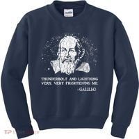 Thunderbolt And Lightning Galileo Retro Very Frightening Me Kids Sweatshirt thumb 0