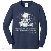 Thunderbolt And Lightning Galileo Retro Very Frightening Me Kids Long Sleeve Shirt thumb 0